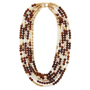 INDIA HICKS NWT Golden Beach Necklace Tigers Eye🐅